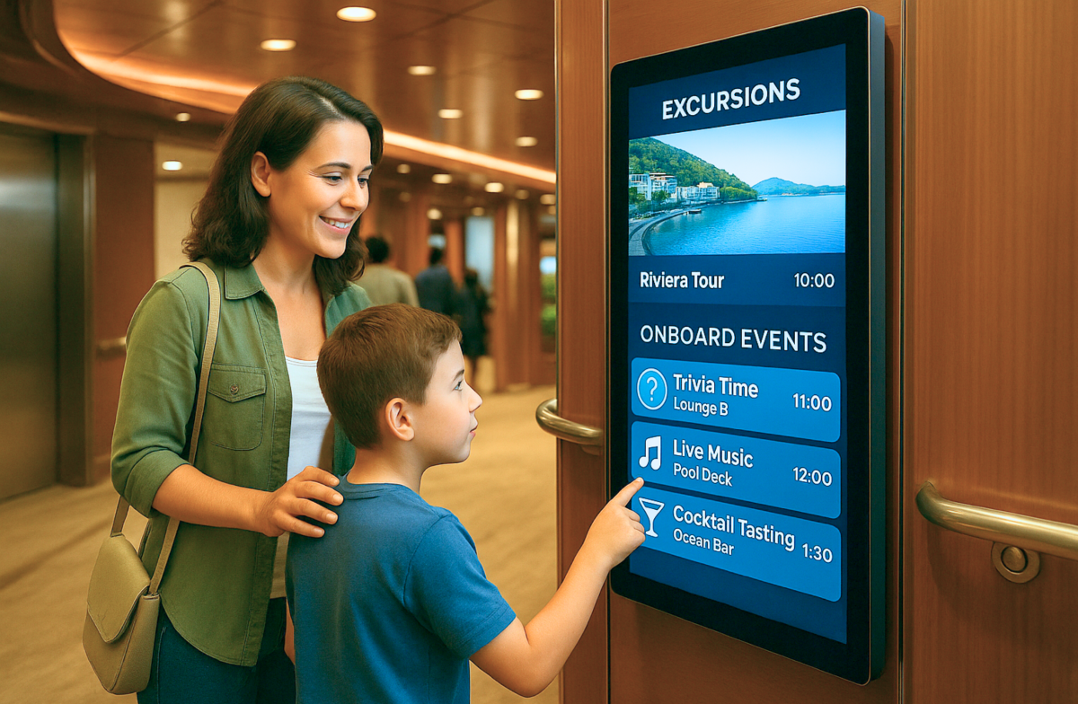 Enhancing Cruise Experiences with Digital Displays